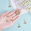 6Pcs 6 Style Rack Plating Brass Micro Pave Colorful Cubic Zirconia Pendants ZIRC-SZ0004-85-3