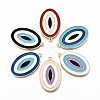 Eco-Friendly Alloy Enamel Pendants ENAM-Q438-008-NR-1