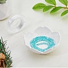 DIY Natural Amazonite Round Beaded Stretch Bracelet Making Kit G-FI0001-13-4