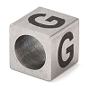 Tarnish Resistant 201 Stainless Steel European Beads STAS-M058-01G-P-2