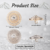 12Pcs 2 Colors 1-Hole Alloy Button DIY-FG0003-54-2