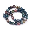 Natural Indian Agate Round Beads Strands G-N0120-06-8mm-2
