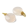 Natural White Agate Pendants G-R489-14MG-3