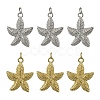 2Pcs 2 Colors Brass Pendants KK-YW0003-84-1