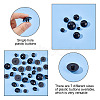 210Pcs 7 Style 1-Hole Plastic Buttons BUTT-AR0001-08-4