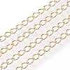 Soldered Brass Curb Chains KK-S332-12G-1