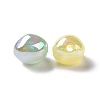 UV Plating Rainbow Iridescent ABS Plastic Glitter Beads KY-G025-07-2