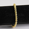 4MM Adjustable 304 Stainless Steel Round Beaded Stretch Bracelets for Women UQ9222-2-3