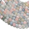 Natural Morganite Beads Strands G-H329-F01-8mm-4