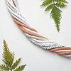 10 Strands 5 Colors Flat Round Handmade Polymer Clay Beads CLAY-SZ0002-01-4