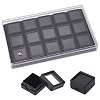 15Pcs Mini Square Acrylic Glass Window Boxes Sets CON-WH0088-43A-1