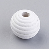 Natural Maple Wood Beehive Beads X-WOOD-Q030-48C-1
