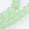 Baking Paint Transparent Glass Bead Strands X-GLAA-S031-10mm-29-3