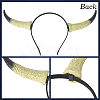 Cow Horn Pu Leather & Plastic Hair Bands OHAR-WH20011-07B-6