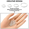 300Pcs 4 Style Iron Split Rings IFIN-YW0003-33-2