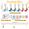 35Pcs Butterfly & Flower DIY Knitting Tool Sets HJEW-NB00055-2