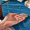 Brass Oval & Flat Round Link Chains CHC-TA0001-23-5