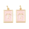 Brass Enamel Pendants KK-CBA62C2-01E-3