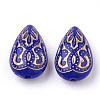 Teardrop Plating Acrylic Beads PACR-Q102-151D-2
