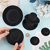 12Pcs 3 Styles EVA Cloth Mini Hat Fascinator Base AJEW-BC0007-02-3