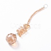 Crystal Teardrop Beaded Wall Hanging Decoration Pendant Decoration HJEW-G019-01A-2