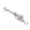3Pcs 304 Stainless Steel Macrame Pouch Empty Stone Holder Pendant Decorations HJEW-JM04380-02-5