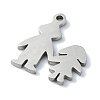 Non-Tarnish 304 Stainless Steel Charms STAS-C097-31P-2