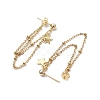 Golden 304 Stainless Steel Stud Earrings EJEW-JE05733-01-4