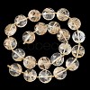 Coffee Watermelon Stone Glass Beads Strands G-A292-A04-01-4