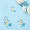 3Pcs 3 Styles Plastic Christmas Tree Pendant Decorations DIY-GF0011-69-7