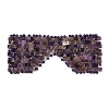 Natural Amethyst Woven Eye Mask AJEW-P074-11F-1