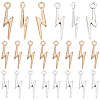4sets 2 Colors Alloy Lightning Bolt Pendants FIND-SC0017-55-7