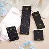 80Pcs 4 Style Rectangle Cardboard Jewelry Display Cards CDIS-YS0001-04-5