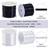 2 Rolls 2 Colors Flat Elastic Crystal String EW-SC0001-04-2