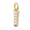 Rack Plating Brass with ABS Plastic Imitation Pearl Charms KK-B092-30I-G-1