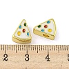 Rack Plating Brass Enamel Beads KK-A200-05G-3