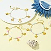 Natural White Shell Beads Bracelets BJEW-FS00013-6