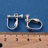 925 Sterling Silver Clip-on Earring Findings STER-M117-02S-3