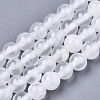 Natural Selenite Beads Strands G-N328-025C-01-1