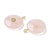 Natural Rose Quartz Pendants G-I391-02G-02-2