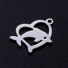 Non-Tarnish 201 Stainless Steel Hollow Pendants STAS-Q201-JN283-1-2