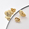 Rack Plating Brass Micro Pave Clear Cubic Zirconia Stud Earrings EJEW-K299-01G-A-2