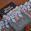 Flower Pattern Polyester Embroidered Ornament Accessories DIY-WH0308-279-4