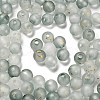Frosted Transparent Acrylic Beads OACR-F013-13F-1