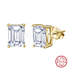 925 Sterling Silver Micro Pave Clear Cubic Zirconia Stud Earrings EJEW-G443-08G-3