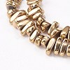 Electroplated Non-magnetic Synthetic Hematite Beads Strands G-P367-G04-1