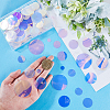 300pcs 5 Styles Iridescent PVC Paillette/Sequins Pendants PVC-SC0001-10-3
