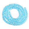 Electroplate Glass Beads Strands EGLA-A034-T4mm-B14-2