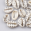 Printed Cowrie Shell Beads X-SHEL-S274-02F-1