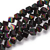 Electroplated Synthetic Non-magnetic Hematite Beads Strands G-T139-62G-1